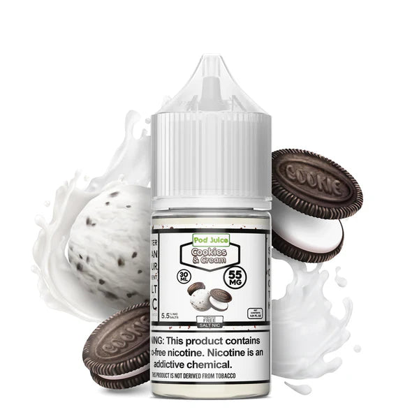 POD JUICE NIC SALT - COOKIES & CREAM – 30ML (35MG-55MG)