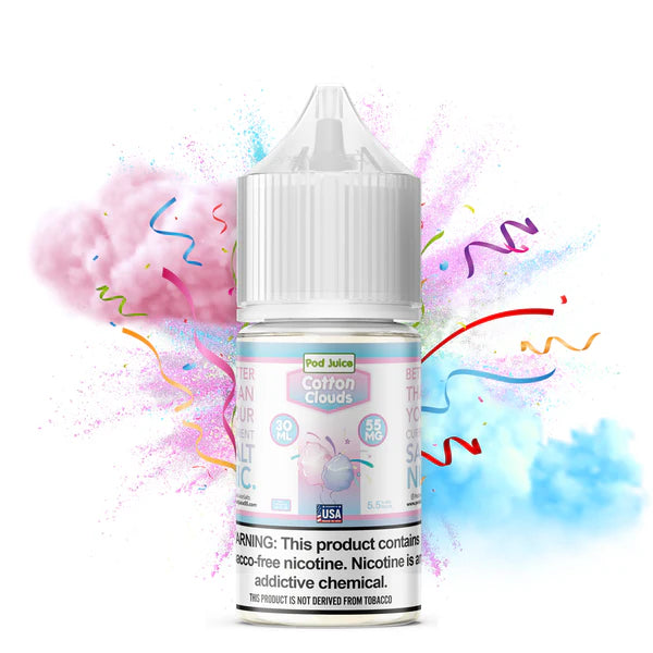 POD JUICE NIC SALT - COTTON CLOUDS – 30ML (35MG-55MG)