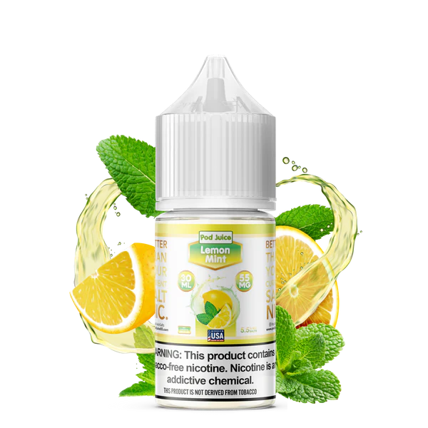 POD JUICE NIC SALT - LEMON MINT – 30ML (35MG-55MG)