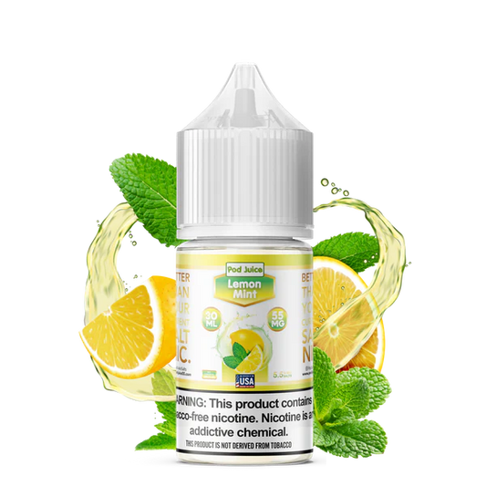 POD JUICE NIC SALT - LEMON MINT – 30ML (35MG-55MG)