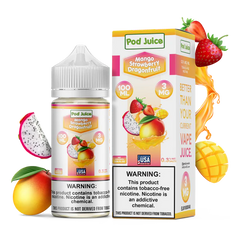 POD JUICE – MANGO STRAWBERRY DRAGONFRUIT – 100ML (3MG-6MG-12MG-18MG)