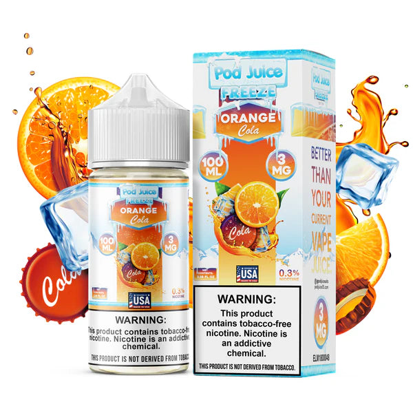 POD JUICE – ORANGE COLA FREEZE – 100ML (3MG-6MG-12MG-18MG)