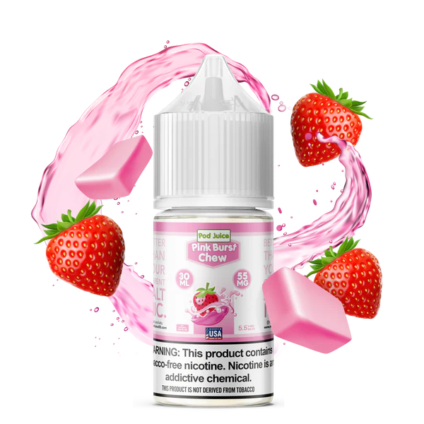 POD JUICE NIC SALT - PINK BURST CHEW – 30ML (35MG-55MG)