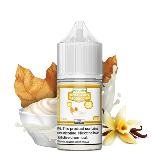 POD JUICE NIC SALT - VANILLA CUSTARD TOBACCO – 30ML (35MG-55MG)