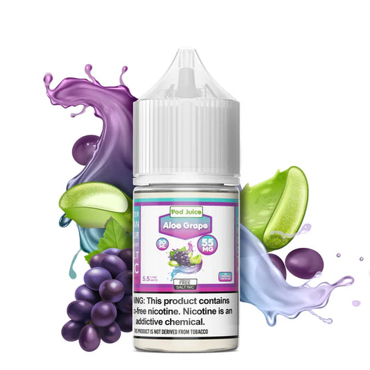 POD JUICE NIC SALT - ALOE GRAPE – 30ML (35MG-55MG)