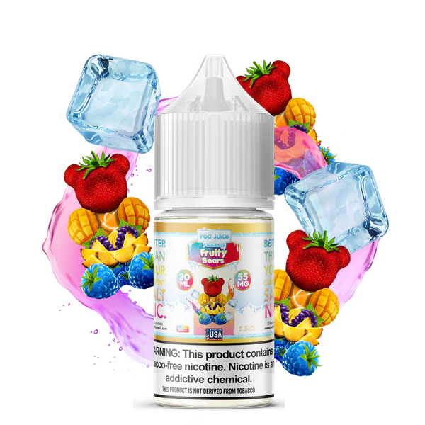 POD JUICE NIC SALT - FRUITY BEARS FREEZE – 30ML (35MG-55MG)