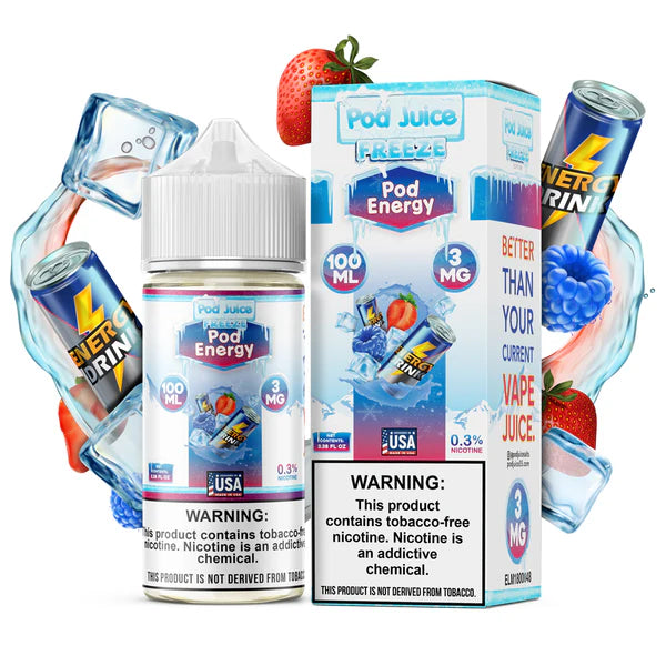 POD JUICE – POD ENERGY FREEZE – 100ML (3MG-6MG-12MG-18MG)