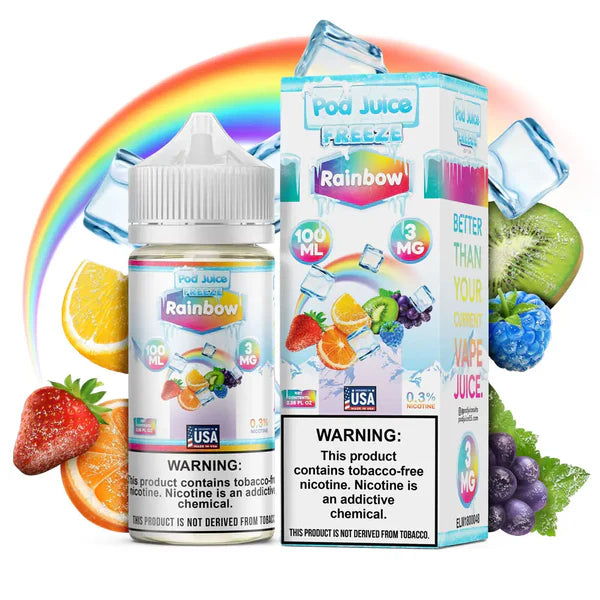 POD JUICE – RAINBOW FREEZE – 100ML (3MG-6MG-12MG-18MG)