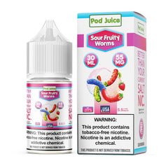 POD JUICE NIC SALT - SOUR FRUITY WORMS – 30ML (35MG-55MG)