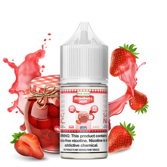 POD JUICE NIC SALT - STRAWBERRY JAM – 30ML (35MG-55MG)