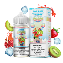 POD JUICE – STRAWBERRY KIWI POMBERRY FREEZE – 100ML (3MG-6MG-12MG-18MG)