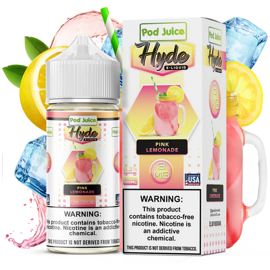 POD JUICE X HYDE – PINK LEMONADE – 100ML (3MG-6MG-12MG-18MG)