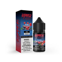 RUFPUF RIPPER NIC SALT – BOMB BLUE RAZZ ICE – 30ML (20MG-35MG-55MG)