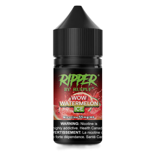 RUFPUF RIPPER NIC SALT – WOW WATERMELON ICE – 30ML (20MG-35MG-55MG)