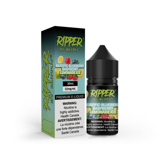 RUFPUF RIPPER NIC SALT – BEATIFIC BLUEBERRY RASPBERRY LEMONADE ICE – 30ML (20MG-35MG-55MG)