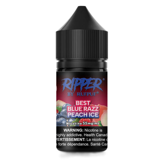 RUFPUF RIPPER NIC SALT – BEST BLUE RAZZ PEACH ICE – 30ML (20MG-35MG-55MG)