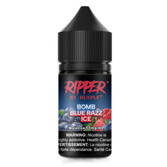 RUFPUF RIPPER NIC SALT – BOMB BLUE RAZZ ICE – 30ML (20MG-35MG-55MG)