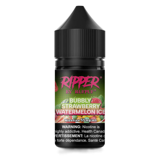 RUFPUF RIPPER NIC SALT – BUBBLY STRAWBERRY WATERMELON ICE – 30ML (20MG-35MG-55MG)