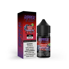 RUFPUF RIPPER NIC SALT – GROOVY GRAPE CHERRY ICE – 30ML (20MG-35MG-55MG)