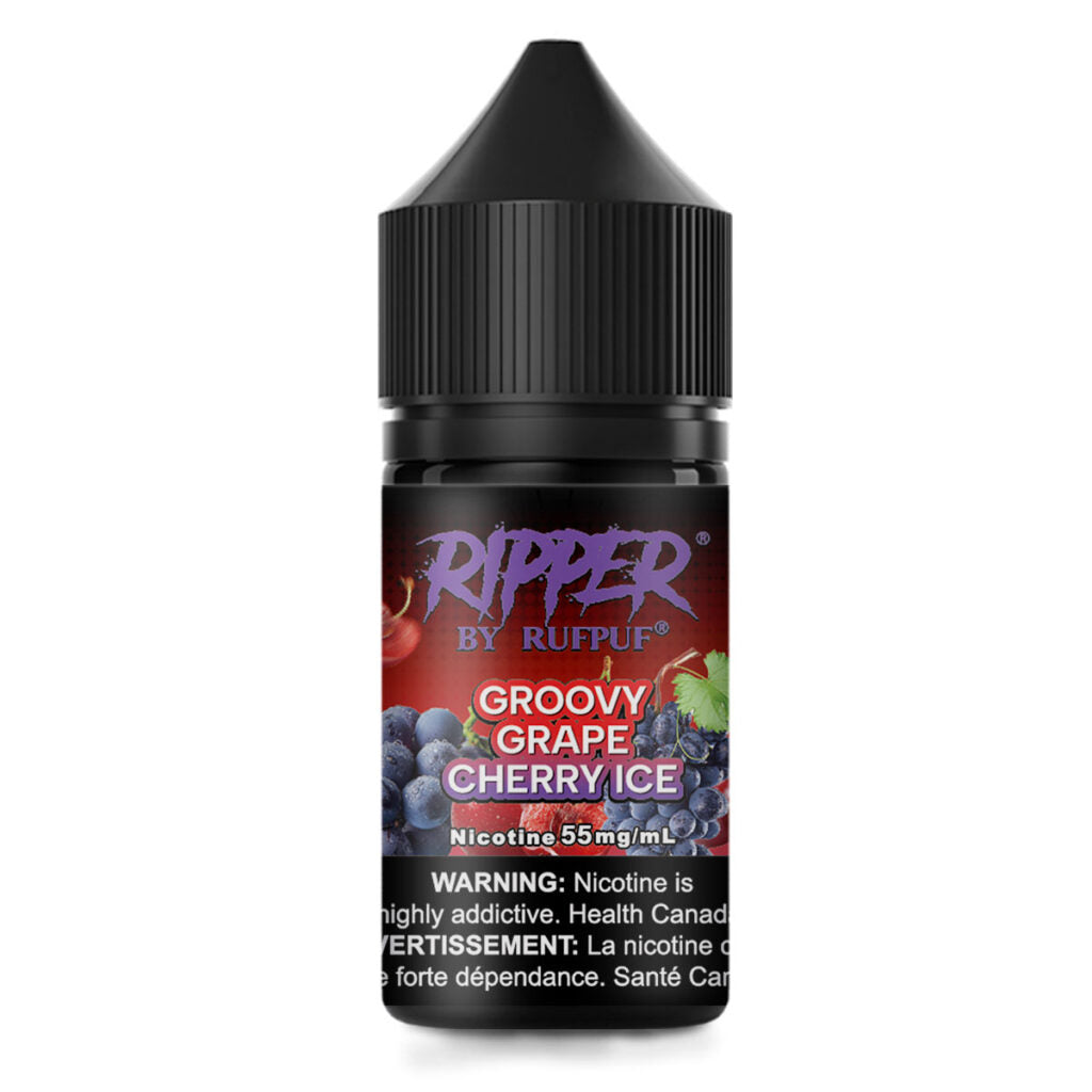 RUFPUF RIPPER NIC SALT – GROOVY GRAPE CHERRY ICE – 30ML (20MG-35MG-55MG)