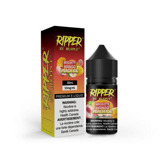 RUFPUF RIPPER NIC SALT – MIGHTY MANGO PEACH ICE – 30ML (20MG-35MG-55MG)