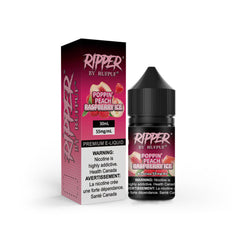 RUFPUF RIPPER NIC SALT – POPPIN PEACH RASPBERRY ICE – 30ML (20MG-35MG-55MG)