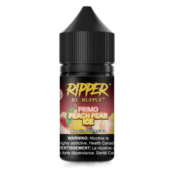 RUFPUF RIPPER NIC SALT – PRIMO PEACH PEAR ICE – 30ML (20MG-35MG-55MG)