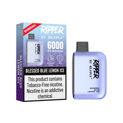 RUFPUF RIPPER DISPOSABLE – BLESSED BLUE LEMON ICE – 6000 PUFFS (50MG)