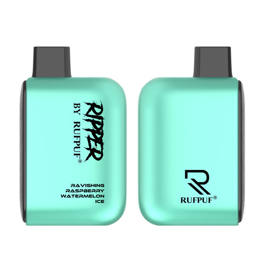 RUFPUF RIPPER DISPOSABLE – RAVISHING RASPBERRY WATERMELON ICE – 6000 PUFFS (50MG)