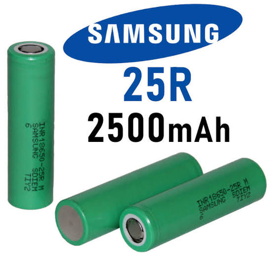 Samsung 25R 18650 2500mAh Batteries