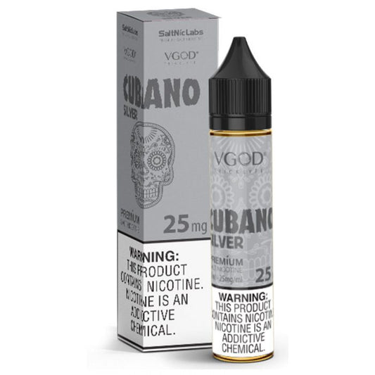 VGOD NIC SALT – CUBANO SILVER - 30ML (25MG-50MG) - Buy Online Vape On Best Prices From Pakistan Vape Shop | De Vapors Area