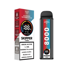 SKIPPER TURBO DISPOSABLE VAPE – BLUEBERRY WATERMELON ICE 50MG (10000PUFFS)