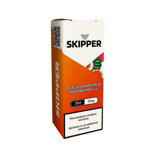 SKIPPER NIC SALT - PEACH GRAPEFRUIT RASPBERRY ICE - 30ML (20MG-35MG-50MG)