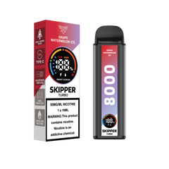 SKIPPER TURBO DISPOSABLE VAPE – GRAPE WATERMELON ICE 50MG (10000PUFFS)