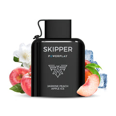 SKIPPER POWERPLAY ICETRONIC PREFILLED POD - JASMINE PEACH APPLE ICE - 50MG (16000 PUFFS)