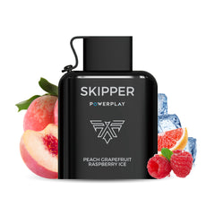 SKIPPER POWERPLAY ICETRONIC PREFILLED POD - PEACH GRAPEFRUIT RASPBERRY ICE - 50MG (16000 PUFFS)