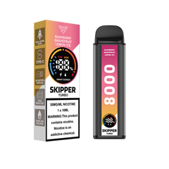 SKIPPER TURBO DISPOSABLE VAPE – RASPBERRY GRAPEFRUIT LEMON ICE 50MG (10000PUFFS)