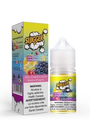 SLUGGER NIC SALT – CHERRY GRAPE LEMONADE ICE – 30ML (20MG-35MG-50MG) - Buy Online Vape On Best Prices From Pakistan Vape Shop | De Vapors Area