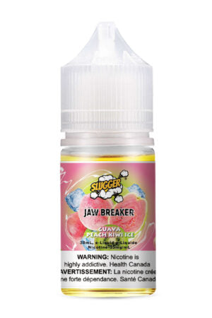 SLUGGER JAW BREAKER SERIES NIC SALT – GUAVA PEACH KIWI ICE – 30ML (20MG-35MG-50MG)