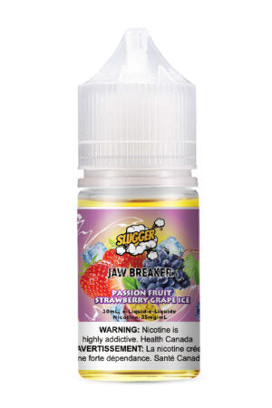 SLUGGER JAW BREAKER SERIES NIC SALT – PASSION FRUIT STRAWBERRY GRAPE ICE – 30ML (20MG-35MG-50MG) - Buy Online Vape On Best Prices From Pakistan Vape Shop | De Vapors Area