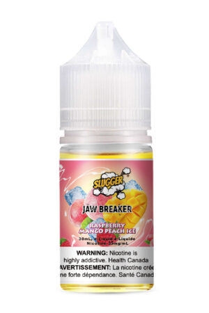 SLUGGER JAW BREAKER SERIES NIC SALT – RASPBERRY MANGO PEACH ICE – 30ML (20MG-35MG-50MG) - Buy Online Vape On Best Prices From Pakistan Vape Shop | De Vapors Area