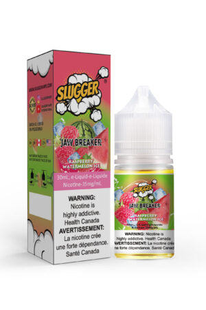 SLUGGER JAW BREAKER SERIES NIC SALT – RASPBERRY WATERMELON ICE – 30ML (20MG-35MG-50MG) - Buy Online Vape On Best Prices From Pakistan Vape Shop | De Vapors Area