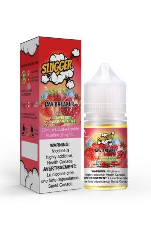 SLUGGER JAW BREAKER SERIES NIC SALT – STRAWBERRY POMEGRANATE ICE – 30ML (20MG-35MG-50MG) - Buy Online Vape On Best Prices From Pakistan Vape Shop | De Vapors Area