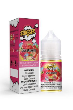 SLUGGER JAW BREAKER SERIES NIC SALT – STRAWBERRY RASPBERRY ICE – 30ML (20MG-35MG-50MG) - Buy Online Vape On Best Prices From Pakistan Vape Shop | De Vapors Area