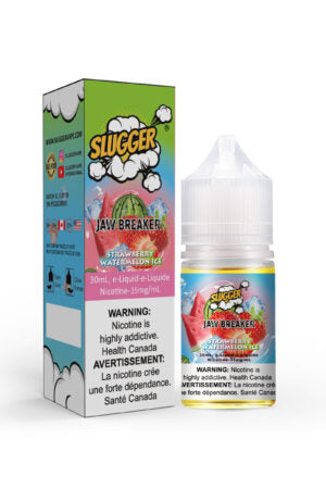 SLUGGER JAW BREAKER SERIES NIC SALT – STRAWBERRY WATERMELON ICE – 30ML (20MG-35MG-50MG) - Buy Online Vape On Best Prices From Pakistan Vape Shop | De Vapors Area