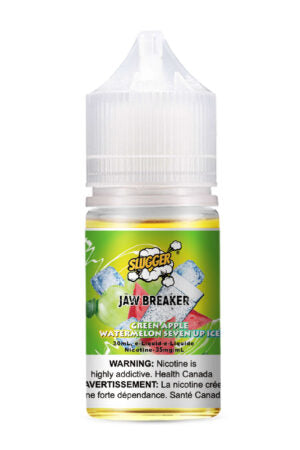 SLUGGER JAW BREAKER SERIES NIC SALT – GREEN APPLE WATERMELON SEVEN UP ICE – 30ML (20MG-35MG-50MG)