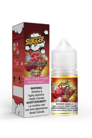 SLUGGER JAW BREAKER SERIES NIC SALT – CHERRY COLA ICE – 30ML (20MG-35MG-50MG)