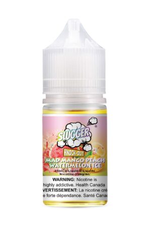 SLUGGER KNOCKOUT SERIES NIC SALT – MAD MANGO PEACH WATERMELON ICE – 30ML (20MG-35MG-50MG) - Buy Online Vape On Best Prices From Pakistan Vape Shop | De Vapors Area