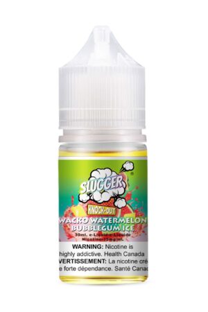 SLUGGER KNOCKOUT SERIES NIC SALT – WACKO WATERMELON BUBBLEGUM ICE – 30ML (20MG-35MG-50MG) - Buy Online Vape On Best Prices From Pakistan Vape Shop | De Vapors Area