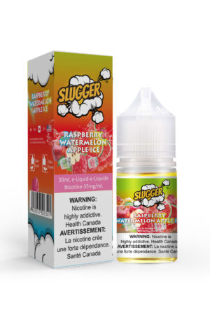 SLUGGER NIC SALT – RASPBERRY WATERMELON APPLE ICE – 30ML (20MG-35MG-50MG) - Buy Online Vape On Best Prices From Pakistan Vape Shop | De Vapors Area